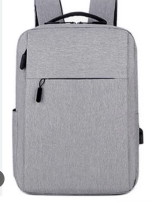 Unisex Backpack With Laptop Compartment USB Gray Like New