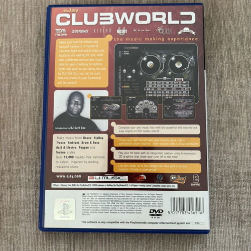 Ejay Club World PlayStation 2 game used, English version