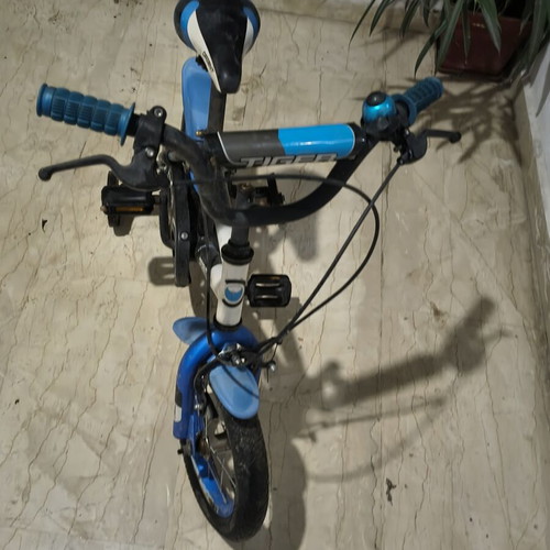 Tiger 12" Kids Bicycle used, blue Orient city bike with V-Brakes