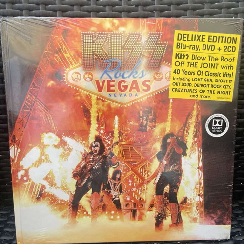Kiss Rocks Vegas Deluxe Edition 2CD + DVD new, rock