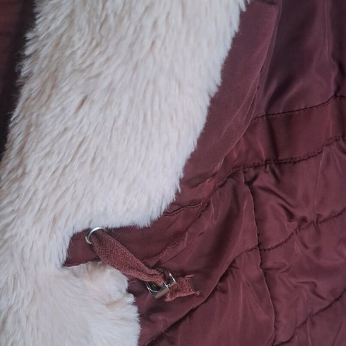 Pull & Bear women's jacket like new, burgundy with hood