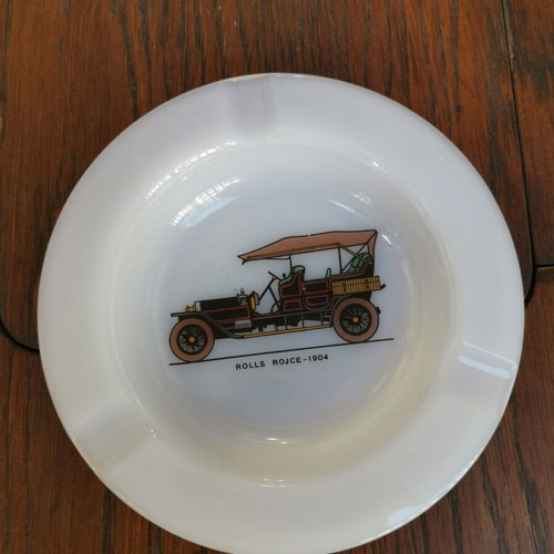 Opaline Rolls Royce Advertising Ashtray used