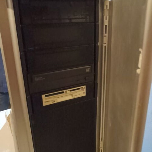 Cooler Master computer tower used with graphics card, power supply, motherboard, cooler