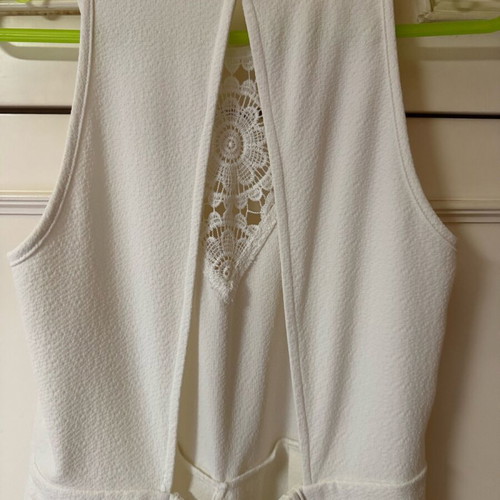 Minkpink white one-piece shorts like new, size M
