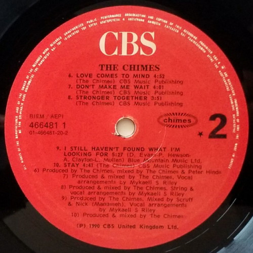 The Chimes vinyl LP album used, electronic funk soul