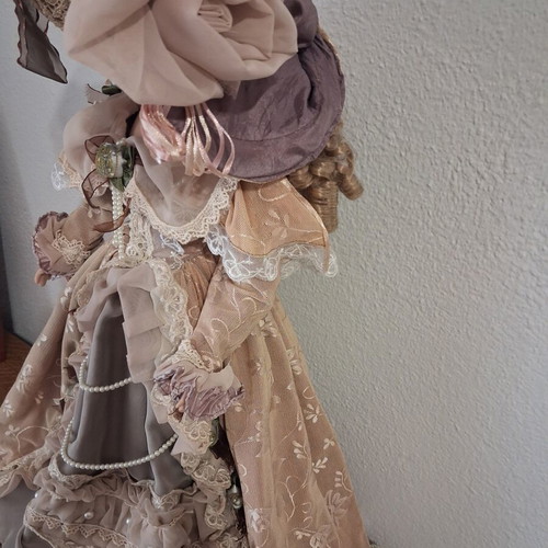 Vintage porcelain doll, 60 cm
