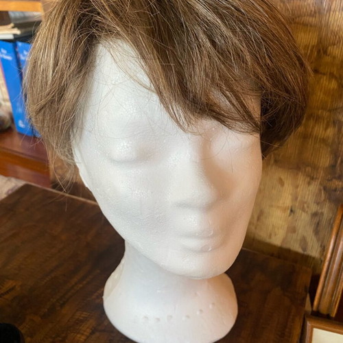 Women's wig like new, short synthetic hair, platin/mix color