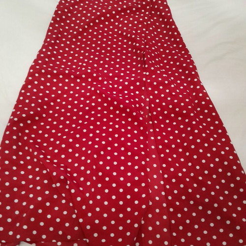 Skirt like new, size S 36 8, red with white polka dots