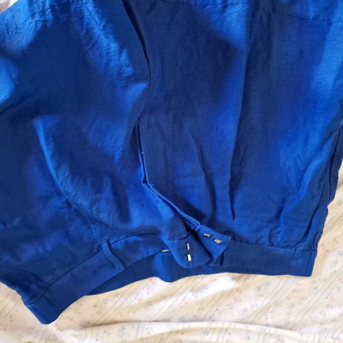 Linen shorts H&M new, blue, size XXL