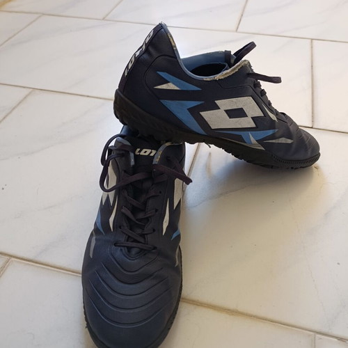 Lotto football shoes used, size 45, blue, for 5x5 fields