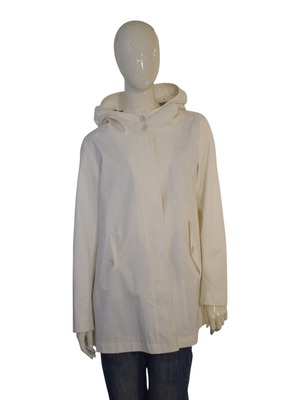 Herno Off White Hooded Trench Jacket like new, size 44