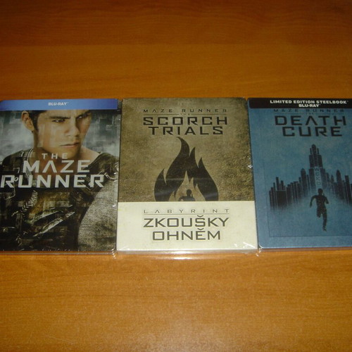 The Maze Runner Τριλογία Steelbooks καινούργια με ελληνικούς υπότιτλους