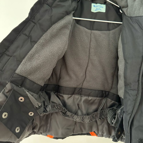 Winter warm jacket size 3-4 years like new, black and orange