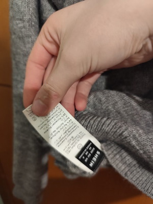 Pullover gray fitted, like new, size S