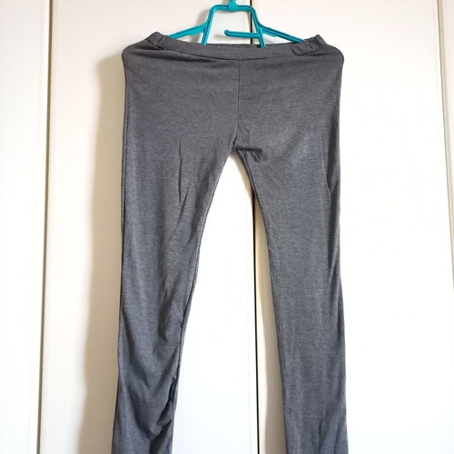 Gray leggings new, size S, cotton fabric