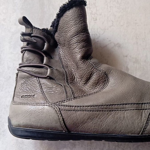 Geox women's boots used, fur lining, size 39, grey