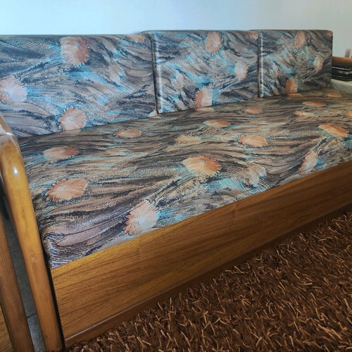 Sofa and armchair like new, sturdy vintage construction