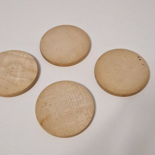 Wooden coasters for spirit glasses set of 4, new