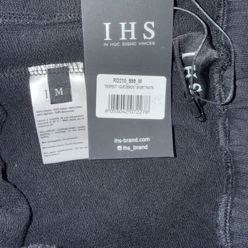 IHS Respect Your Demon shirt and shorts set new, black, size S