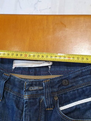 Solid dark blue jeans like new