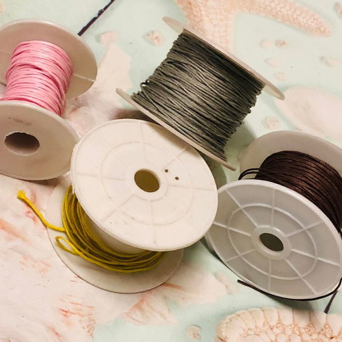 Jewelry making cords used, pack of 3, 100% cotton