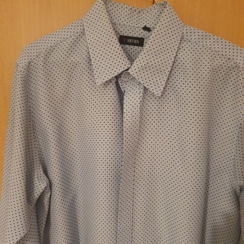 Seven Blue Men's Dress Shirt L Like New