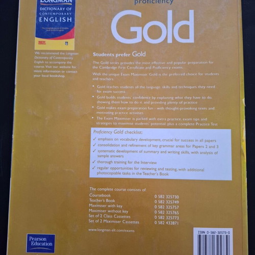 Proficiency Gold used 3 books for English learning