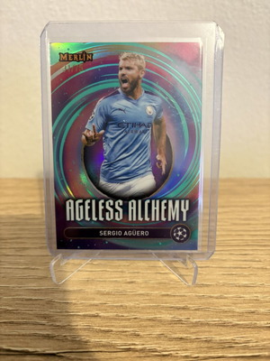 2024-25 Topps Merlin UCC Sergio Aguero Ageless Alchemy κάρτα καινούργια