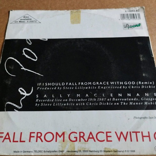 The Pogues If I Should Fall From Grace With God 7" single used, folk