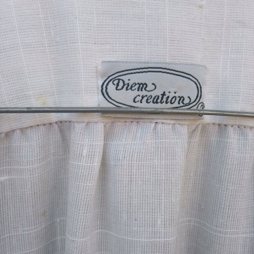 Vintage women's dress used, white, sizes M/L