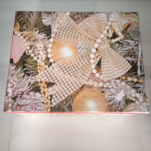 Christmas box new made of pressed paper