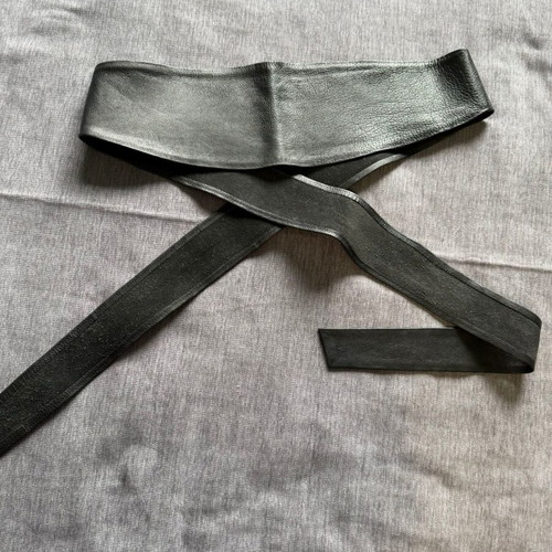Mango black wrap obi belt like new, adjustable