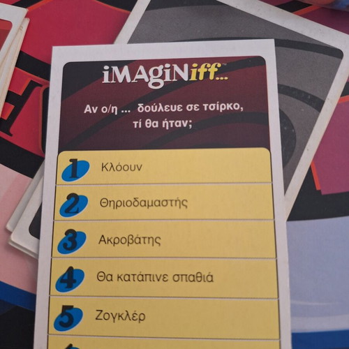 Imaginiff board game used, party ice-breaker