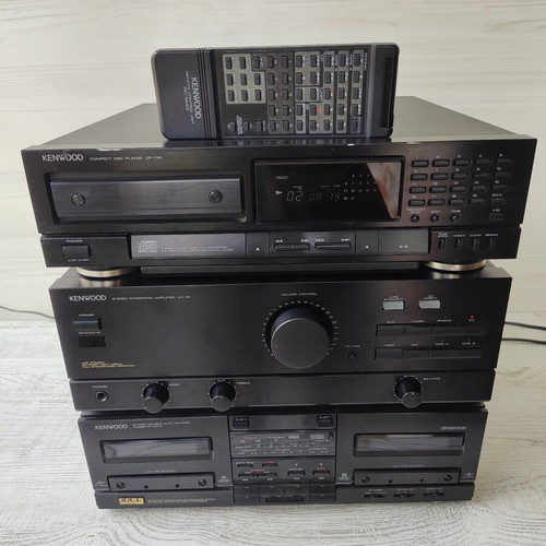 Kenwood AX-43 Stereo System with DP-730 CD Player and RC-M43 Remote