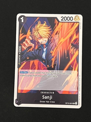 One Piece TCG Sanji OP15-081 καινούργιο