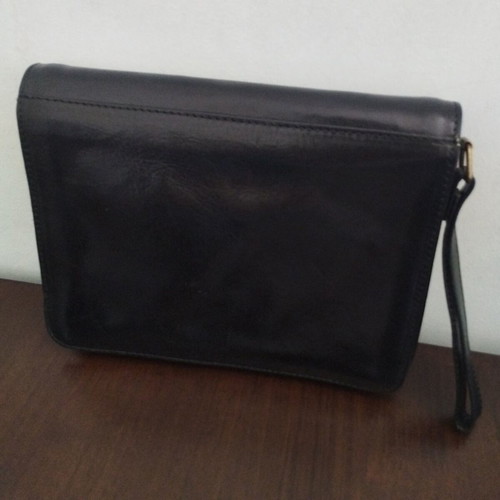 Mens bag pursue black leather new