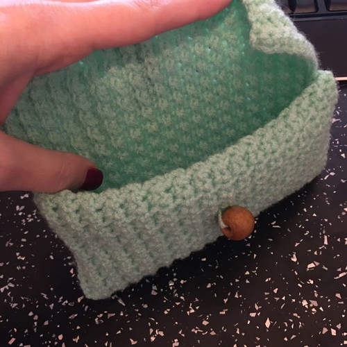 Handmade knitted bag - toiletry case new