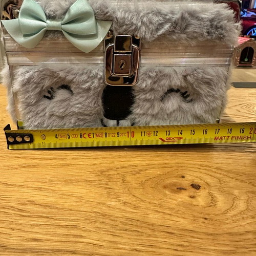 Jewelry box with fur Claire's like new