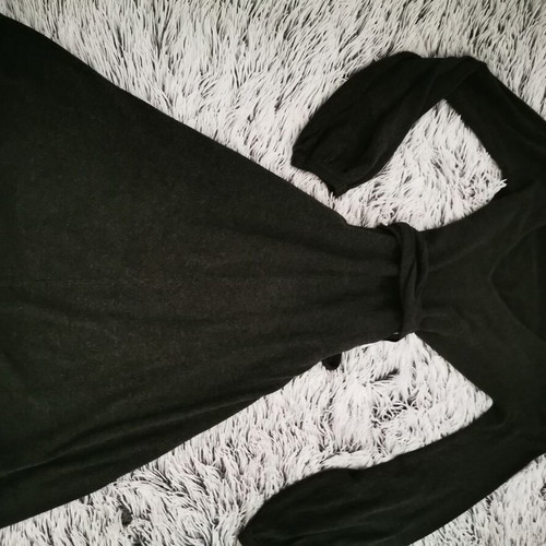 Zara elastic wool dress knee-length like new, dark gray