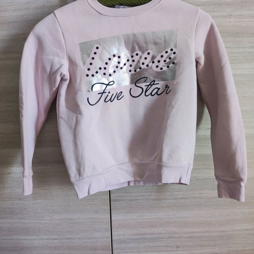 Fleece sweatshirt like new, pink, for 8 years old