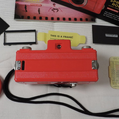 Panorama Sprocket Rocket Lomo red boxed film camera 135
