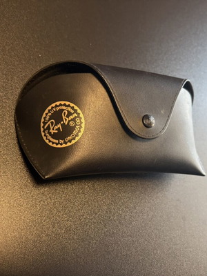 Ray Ban glasses case used, black faux leather