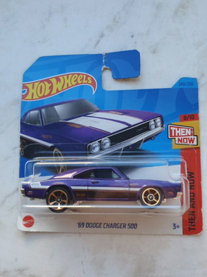 Hot Wheels Dodge Charger 500 1969 αυτοκινητάκι, μωβ