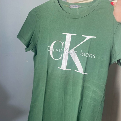 Calvin Klein Jeans green t-shirt like new, size XS