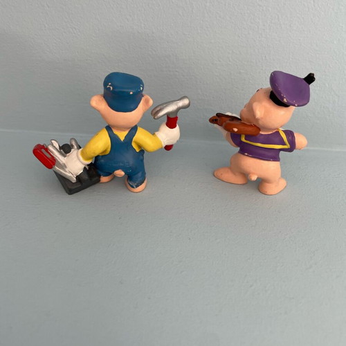Disney piglet figures used, set of 2 vintage