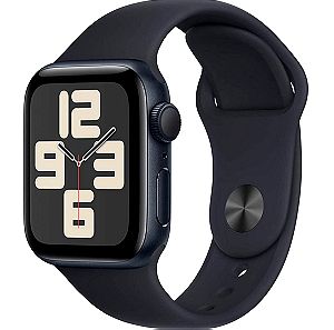 Apple Watch SE Generation 2 (40mm/Μαύρο) Midnight με Midnight Sport Band