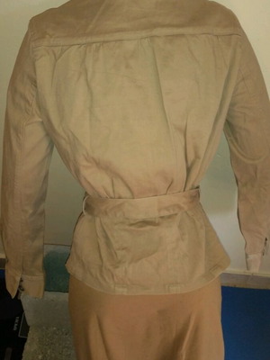 Côte femme jacket elegant women's used, beige brown