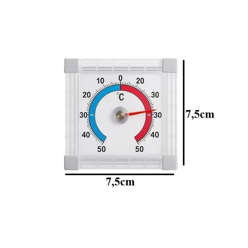 Double-Sided Glass Analog Thermometer new