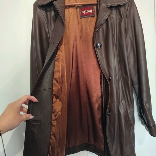 Momoi Leather leather jacket like new, black, size L