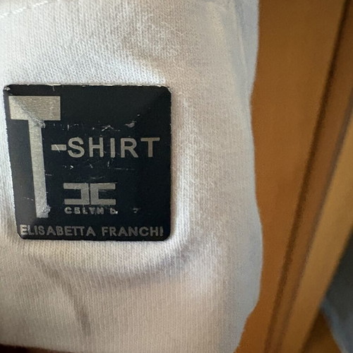 Elisabetta Franchi T-shirt like new, black and white, size S